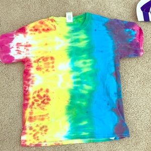 Tie dye t shirt rainbow